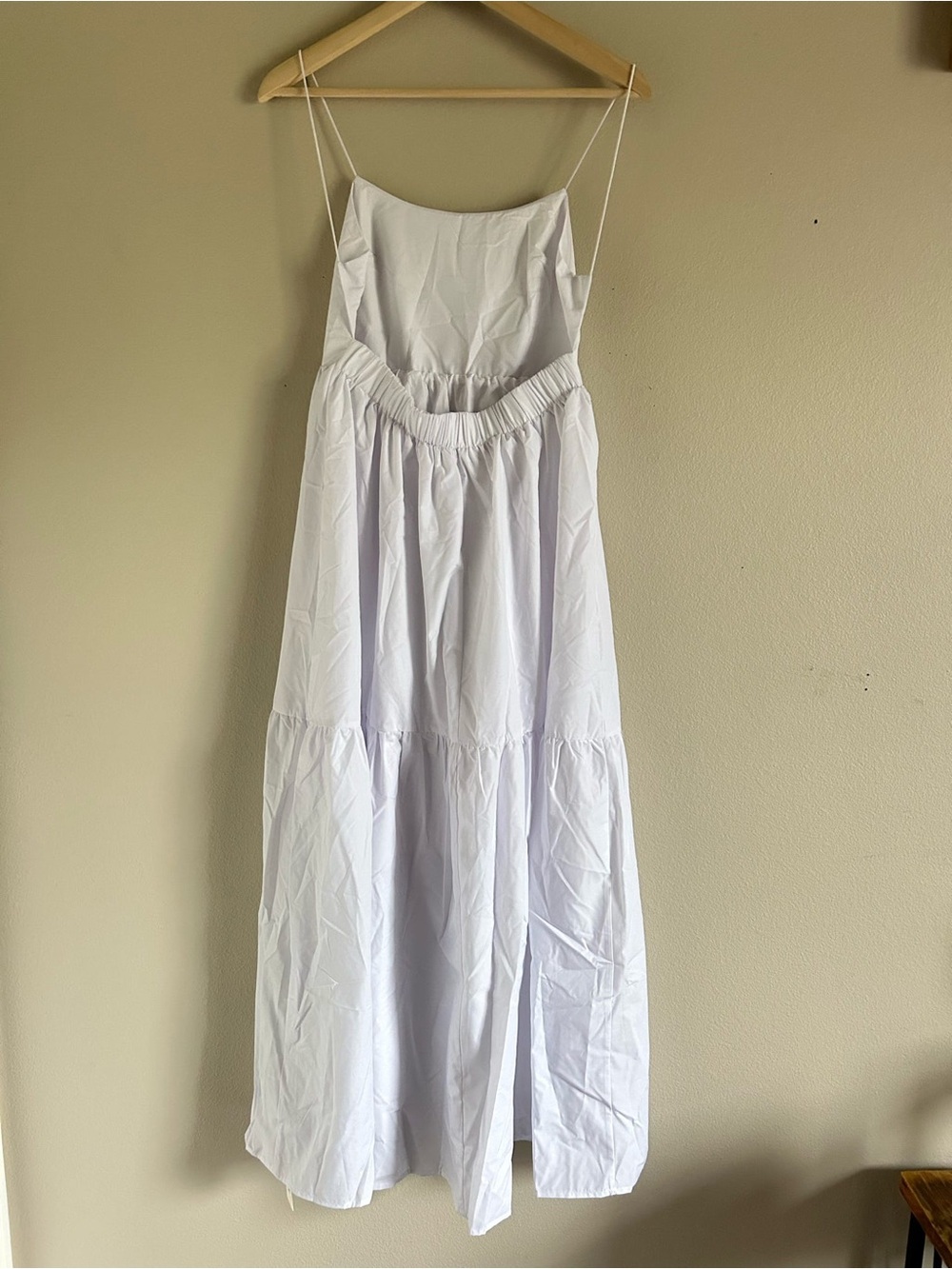 Commense White Backless Spaghetti Strap Maxi Dress - Picture 4 of 7